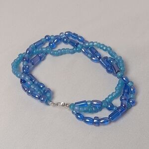 Hand Crafted Blue Bracelet